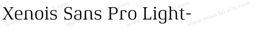 Xenois Sans Pro Light字体转换